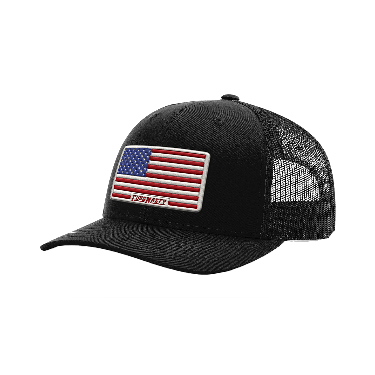 American Flag Premium Leather Patch Hat