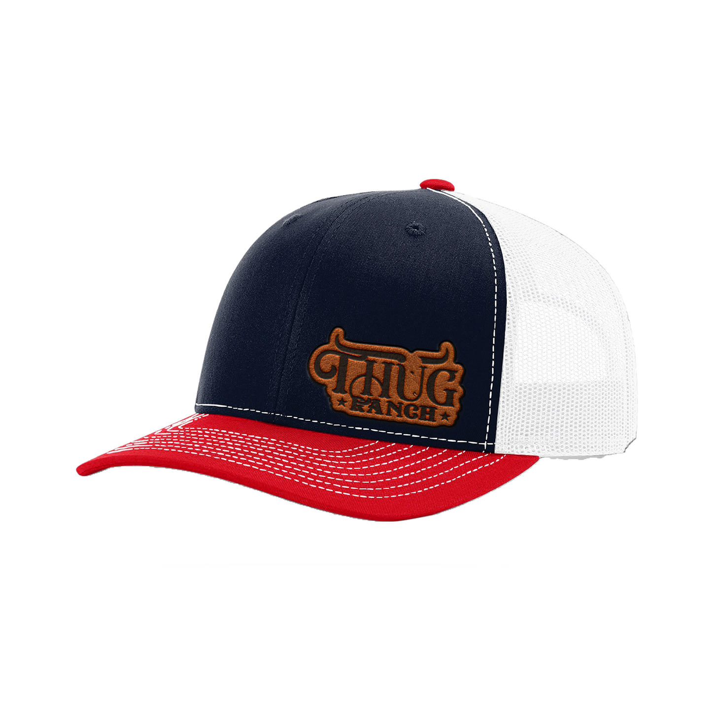 Thug Ranch Premium Raw Leather Patch Hat