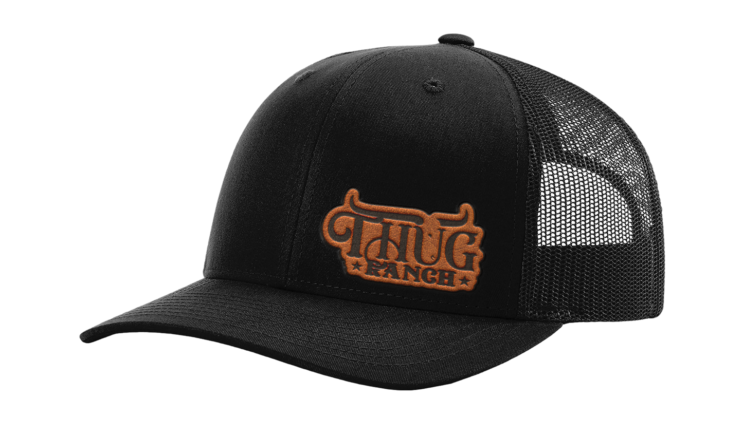 Thug Ranch Premium Raw Leather Patch Hat