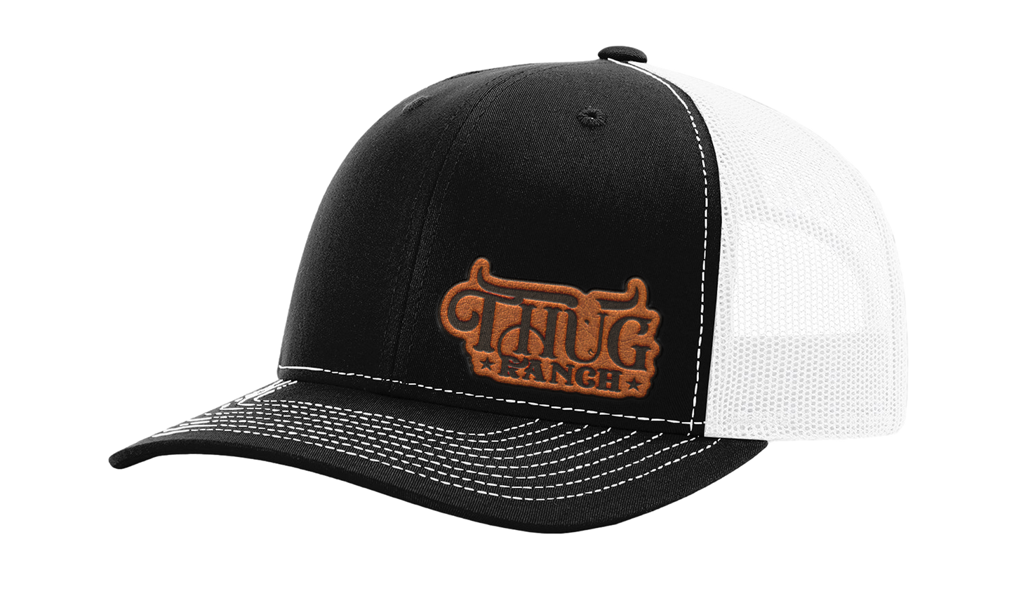 Thug Ranch Premium Raw Leather Patch Hat