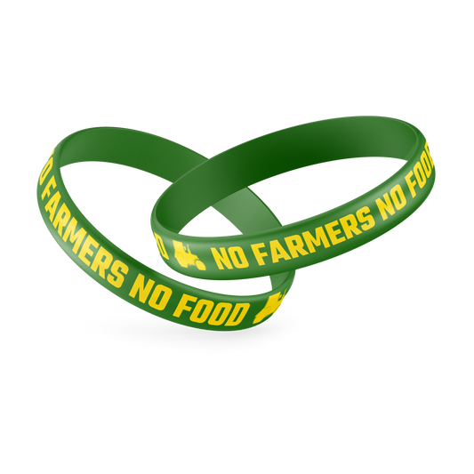 No Farmers No Food Wristband