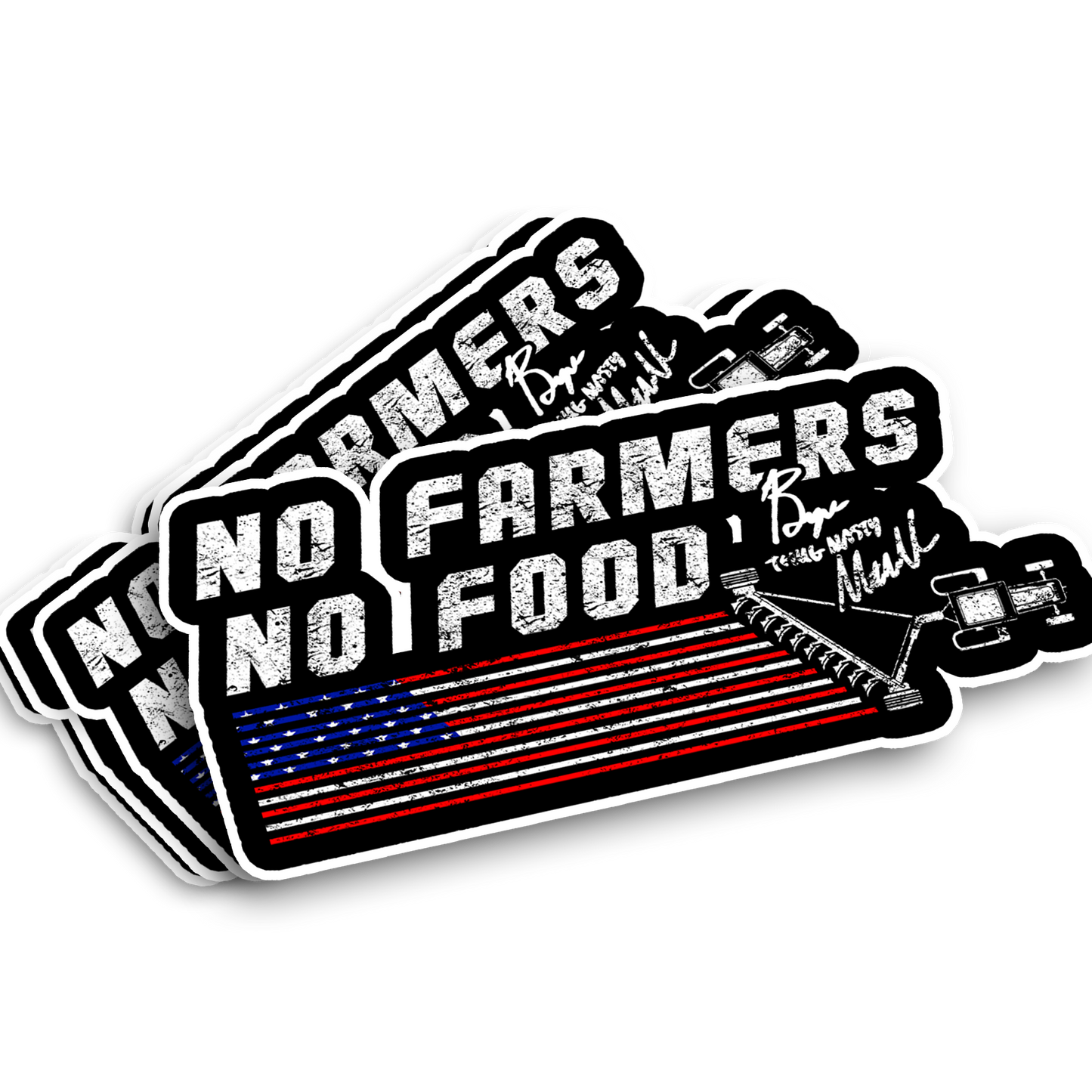 No Farmers No Food Decal